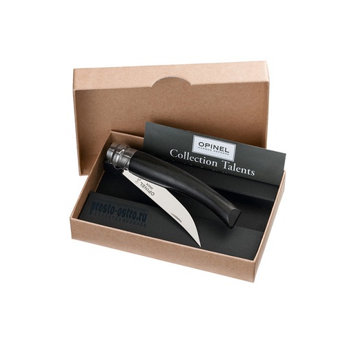 Нож филейный Opinel №10, нержавеющая сталь, рукоять эбеновое дерево, картонная коробка, 001708 001708 от прозводителя Opinel