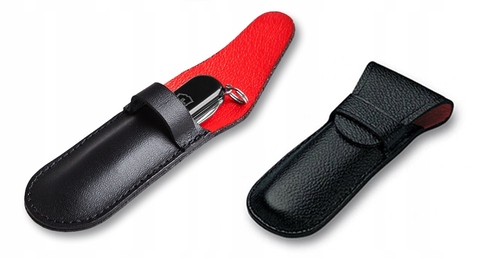 Чехол кожаный Victorinox для ножа 84-91 мм толщиной 1-2 уровня, черный 4.0636 от прозводителя Victorinox