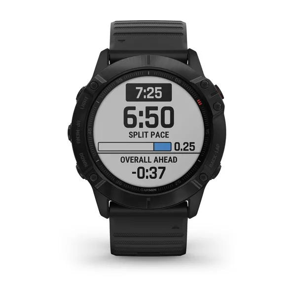 Garmin Fenix 6 Pro - 47 мм SAPPHIRE | Black with black band