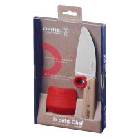 Нож шеф-повара Opinel+защита пальцев, деревянная рукоять, нержавеющая сталь, коробка, 001744 001744 от прозводителя Opinel