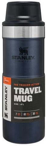 Термокружка Stanley Classic One hand 2.0 (0,47 литра), синяя 10-06439-033 от прозводителя STANLEY