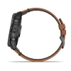 Garmin Epix Pro (Gen 2) - 51 мм PRO | SAPPHIRE | Carbon Grey DLC Titanium with Chestnut Leather Band