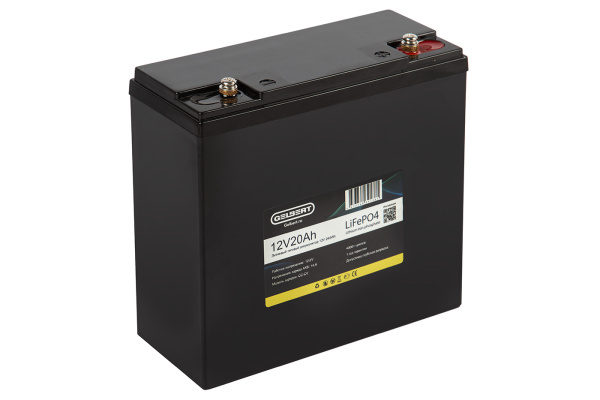 Аккумуляторная батарея литиевая Gelbert LiFePO4 (12V/20Ah/20A) [6-DZF-20, 6-DZM-20] 172 от прозводителя Gelbert
