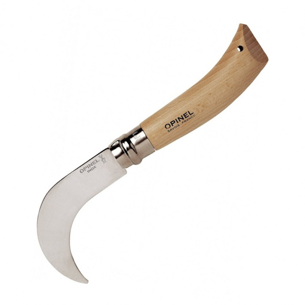 Нож садовый Opinel №10, нержавеющая сталь, с изогнутым лезвием, блистер, 000657 000657 от прозводителя Opinel