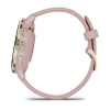 Garmin Venu 3s - 41 мм | Soft gold stainless steel bezel with dust rose case and silicone band