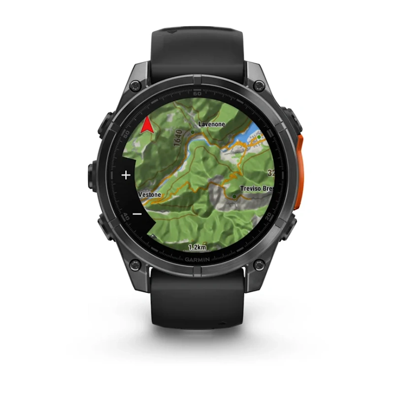 Garmin Fenix 8 - 47 мм AMOLED | Slate grey with Black silicone band