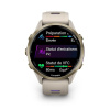 Garmin Forerunner 970 - | Soft Gold Titanium with French Grey Case and French Grey/Translucent Indigo Band