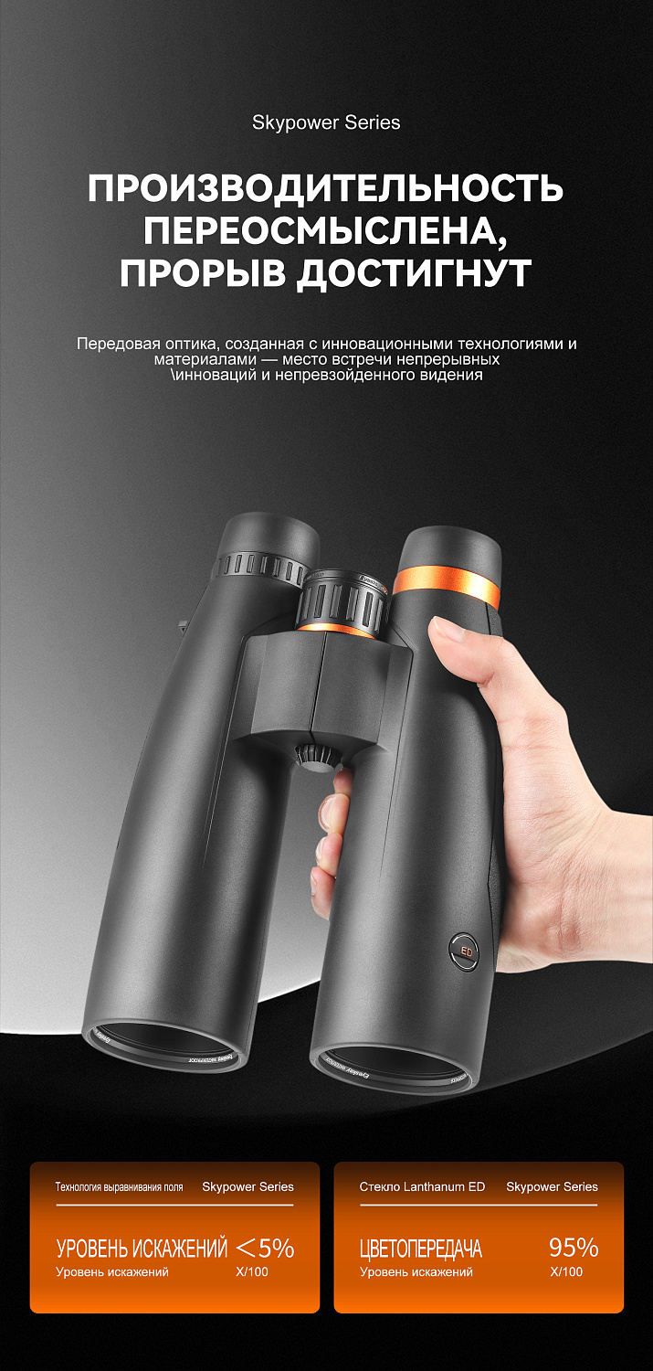 Бинокль Eyeskey SkyPower Flat-Field ED-15x56