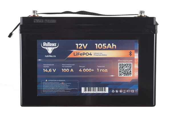 Аккумуляторная батарея литиевая Rutrike LiFePo4 (12V105Ah/100А) 25032 от прозводителя Rutrike