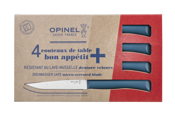 Набор столовых ножей Opinel, полимерная ручка, нерж, сталь, кор. синий. 002198 002198 от прозводителя Opinel
